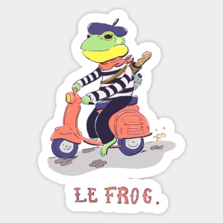 Le Frog Sticker